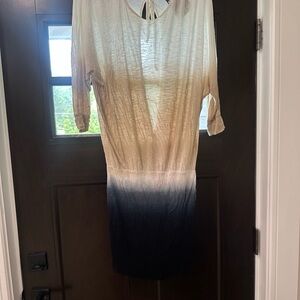 Young Fabulous & Broke Cream and Black Long Sleeve Dress